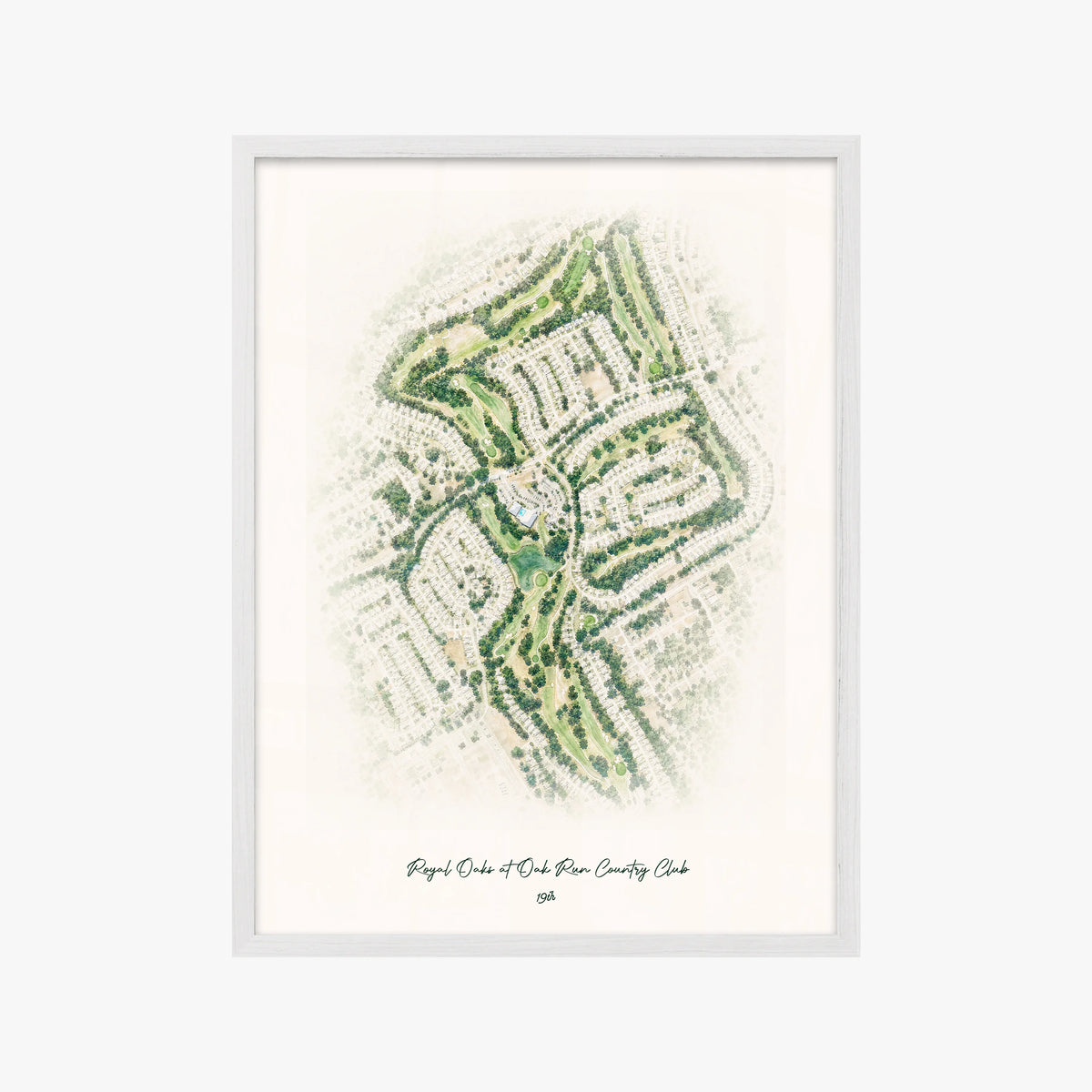 Royal Oaks at Oak Run Country Club white frame