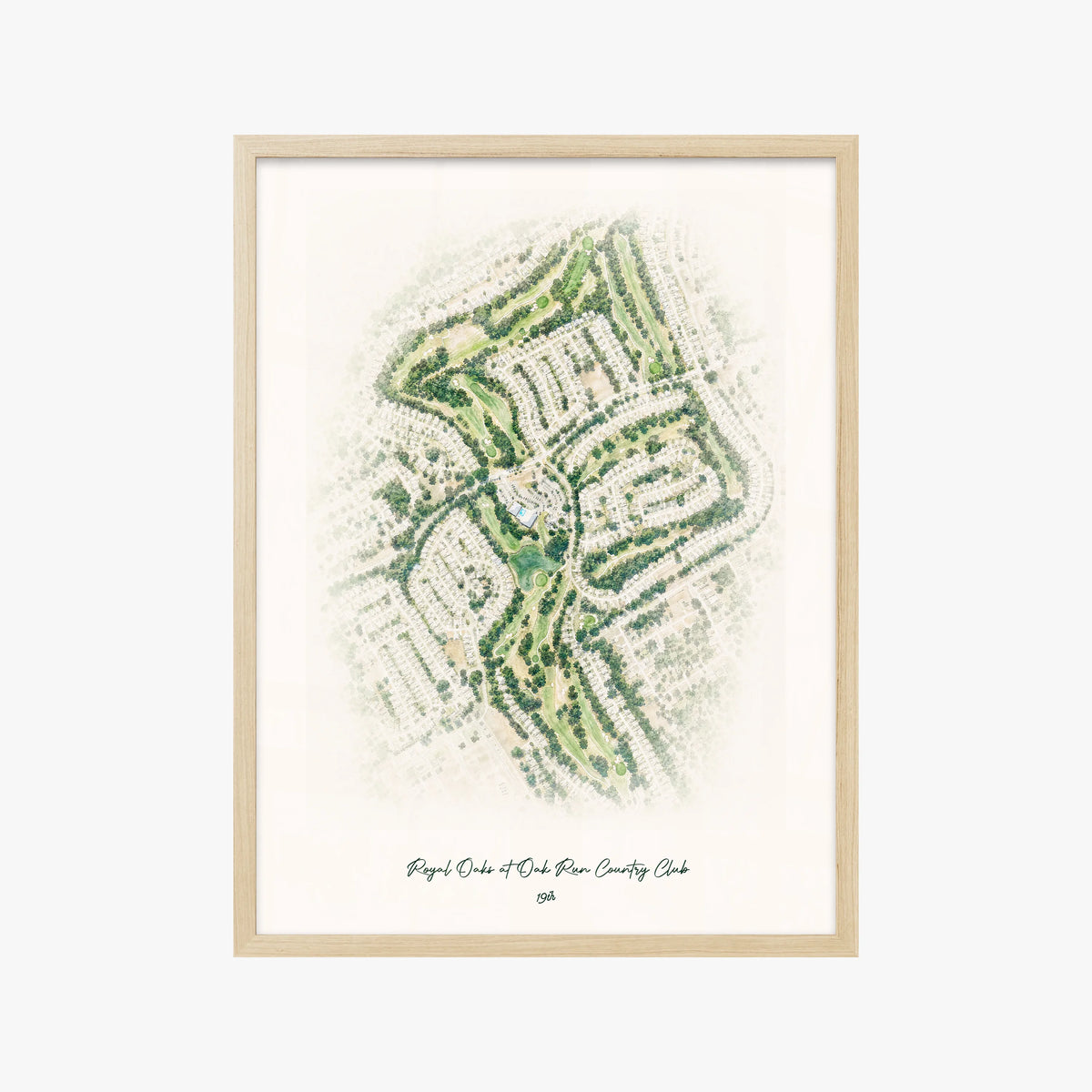 Royal Oaks at Oak Run Country Club wood frame
