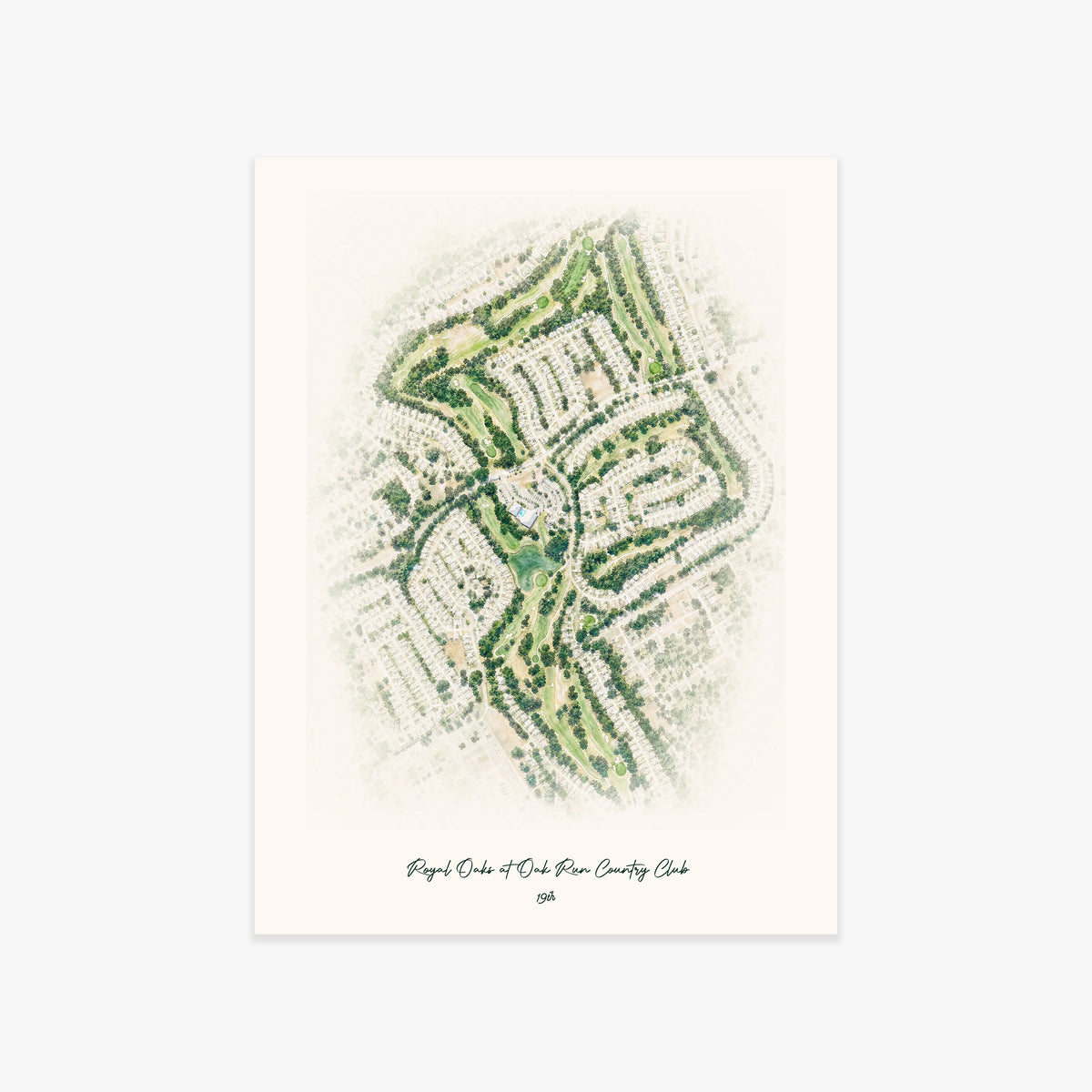 Royal Oaks at Oak Run Country Club printed artwork