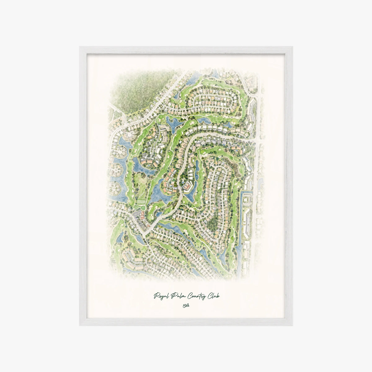 Royal Palm Country Club white frame