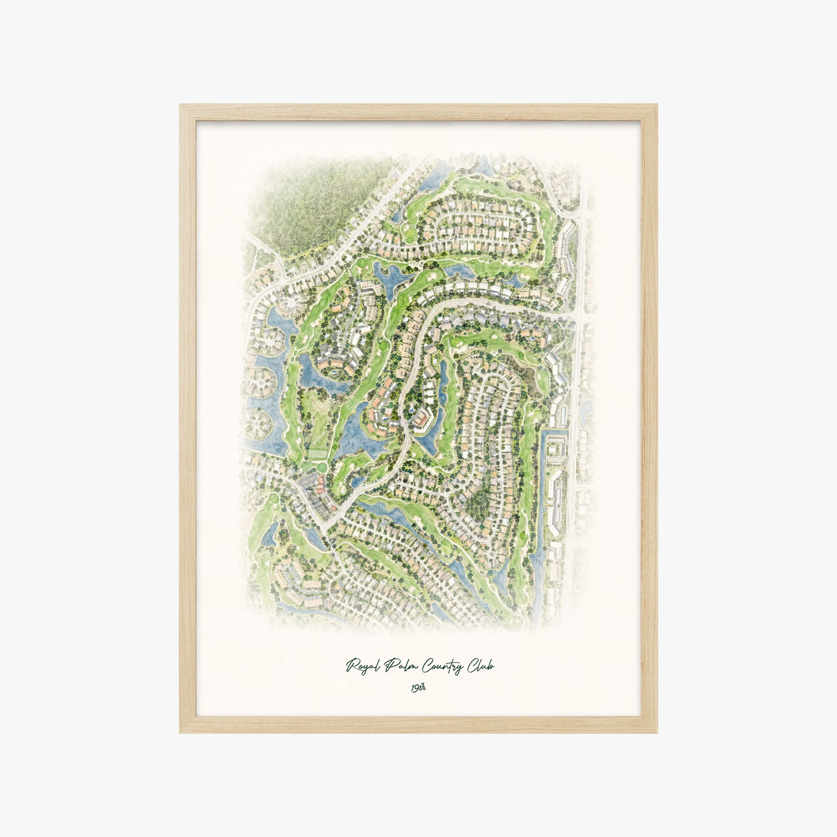 Royal Palm Country Club wood frame