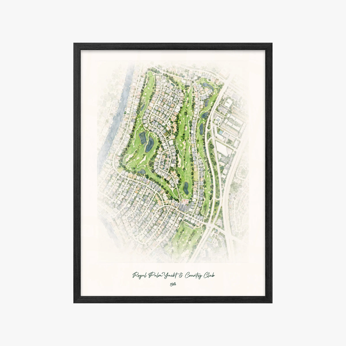 Royal Palm Yacht & Country Club black frame
