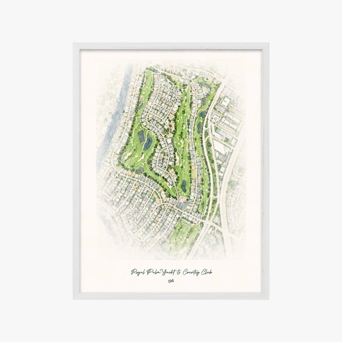 Royal Palm Yacht & Country Club white frame