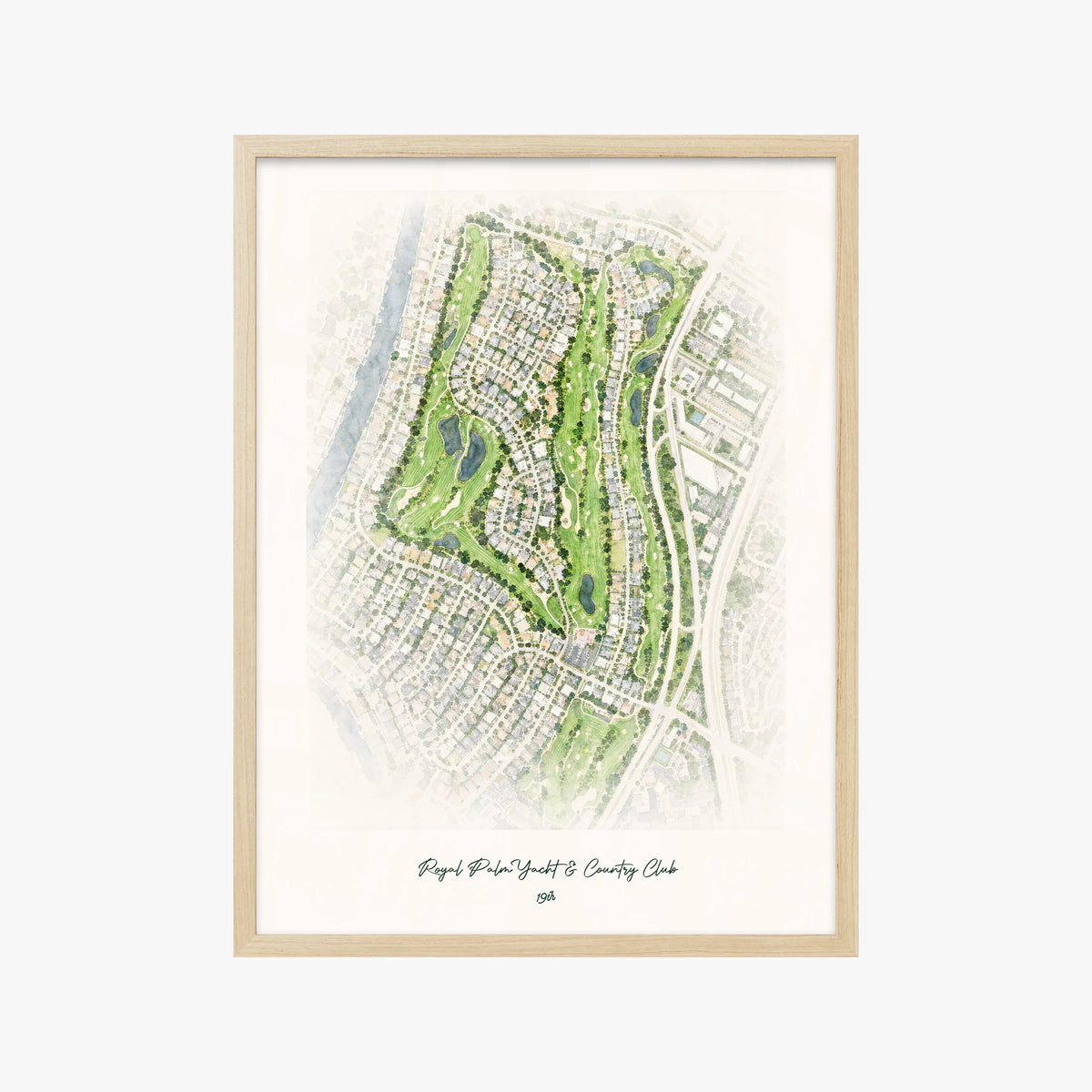 Royal Palm Yacht & Country Club wood frame