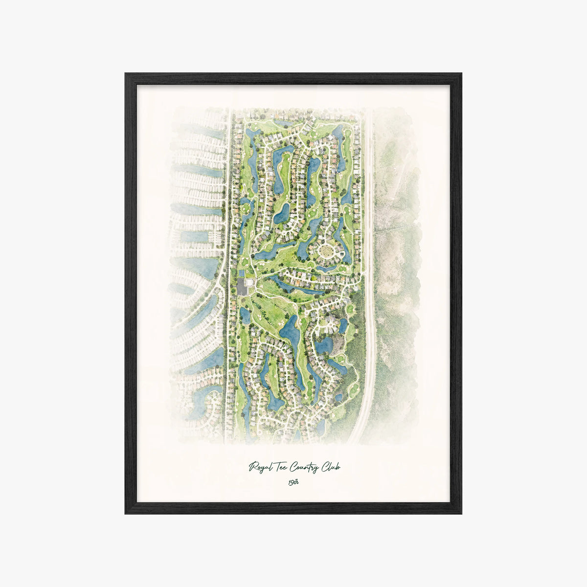 Royal Tee Country Club black frame
