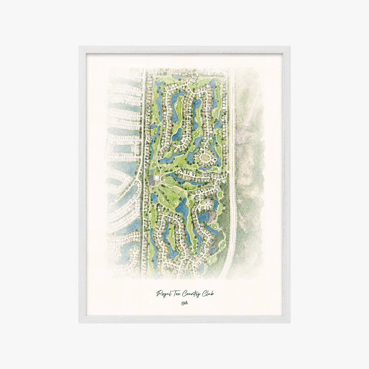 Royal Tee Country Club white frame