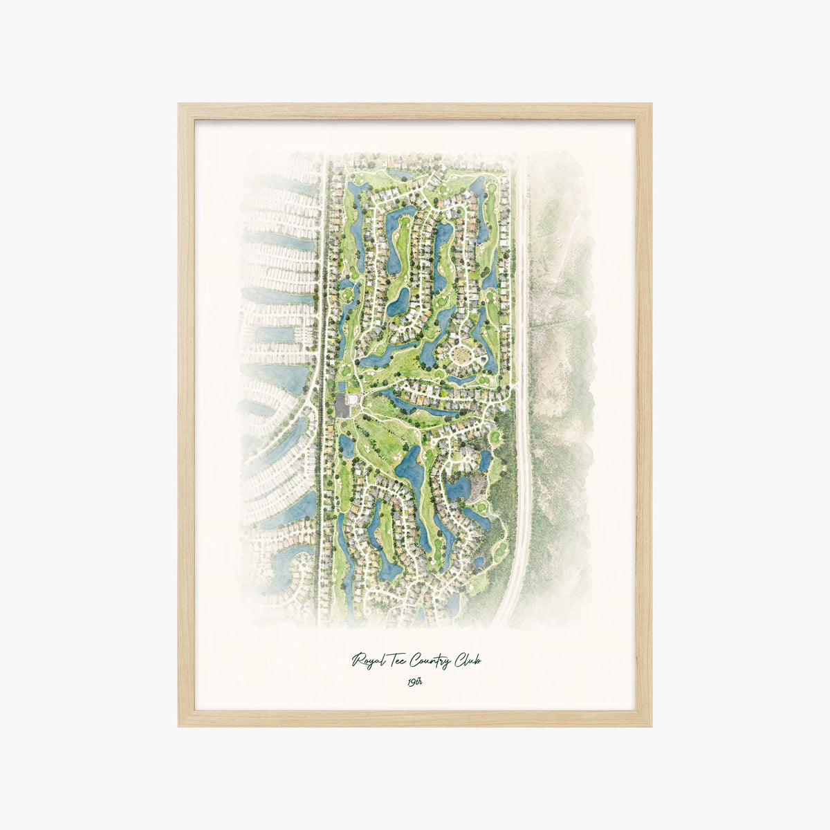 Royal Tee Country Club wood frame