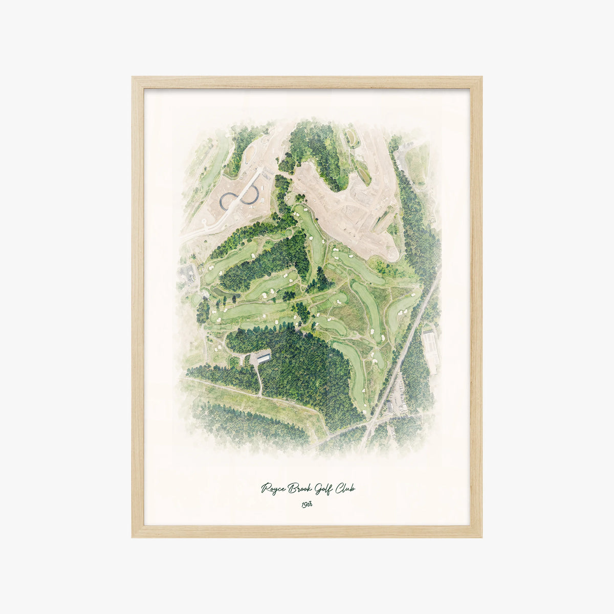 Royce Brook Golf Club wood frame