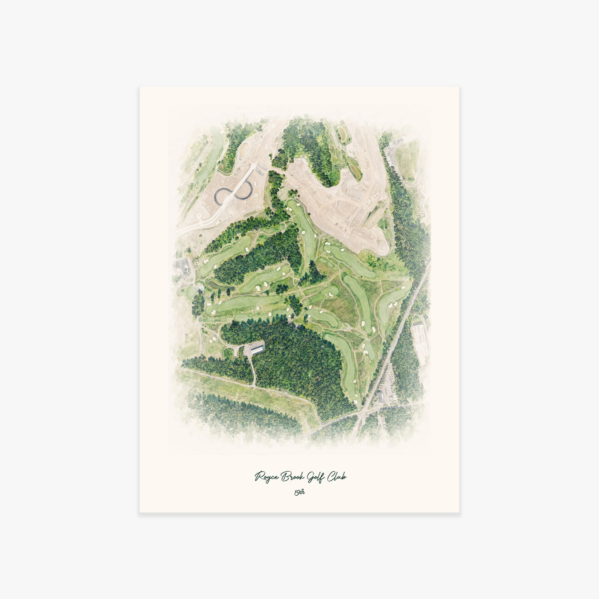 Royce Brook Golf Club printed artwork