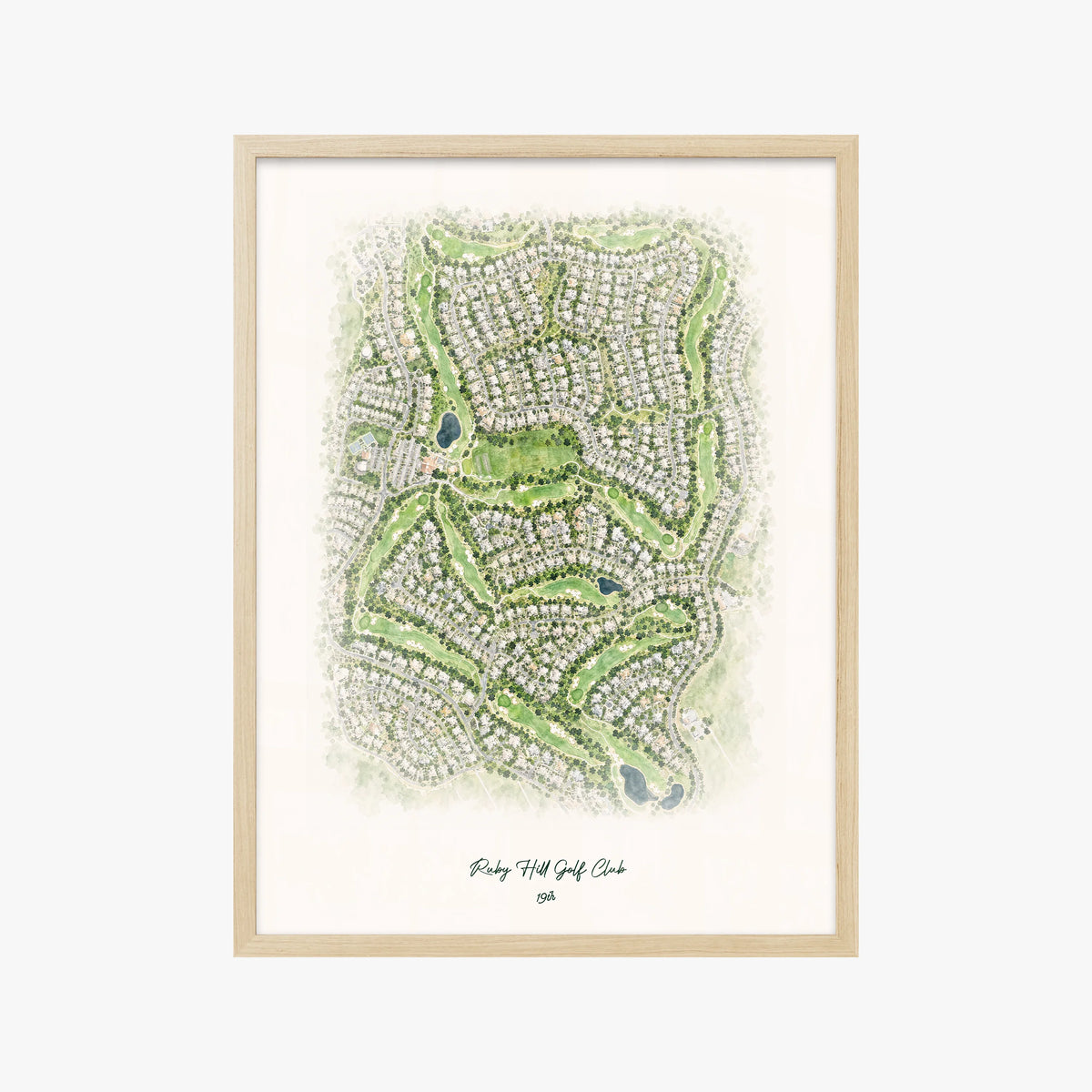 Ruby Hill Golf Club wood frame