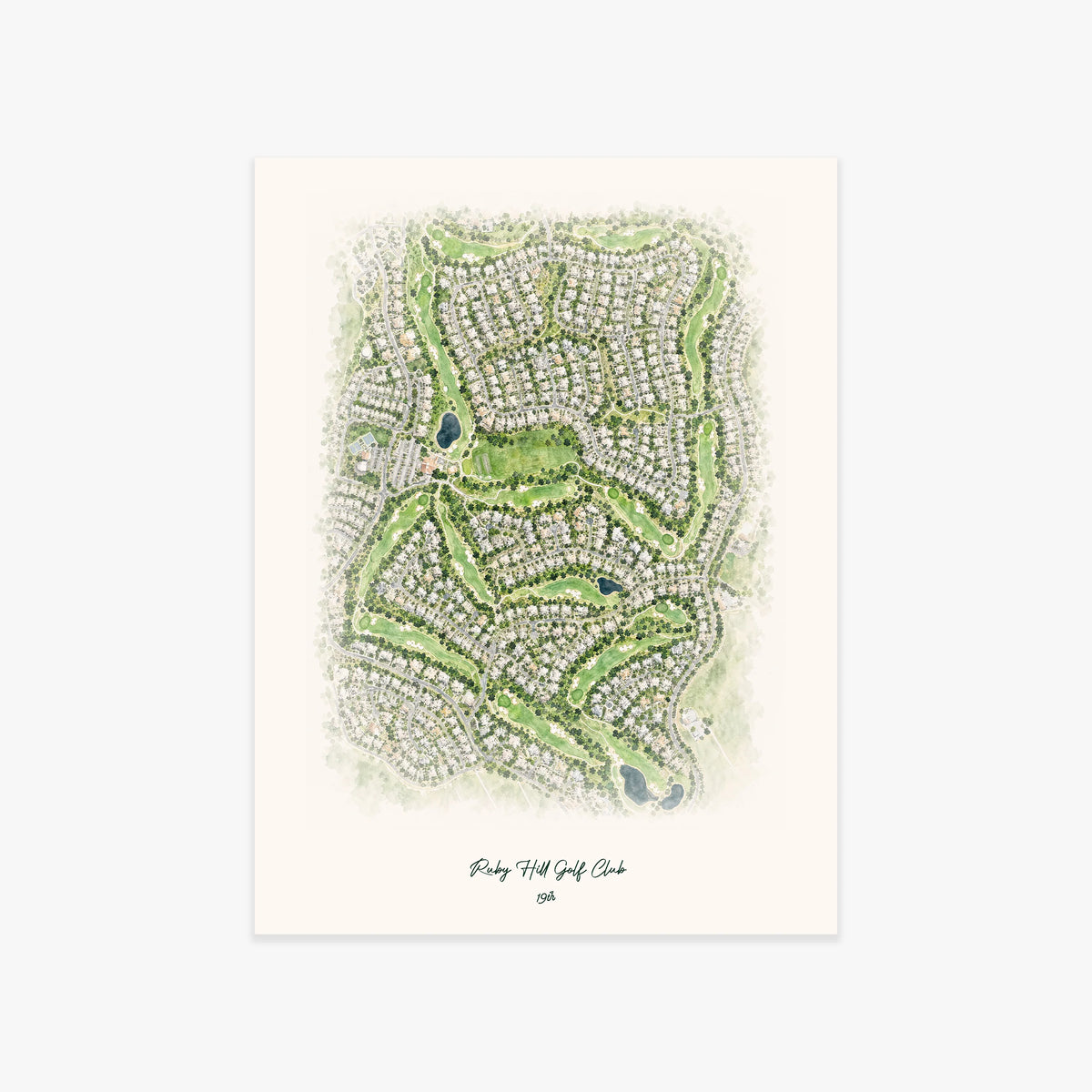 Ruby Hill Golf Club printed artwork
