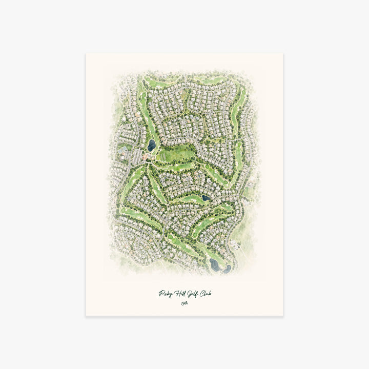 Ruby Hill Golf Club printed artwork