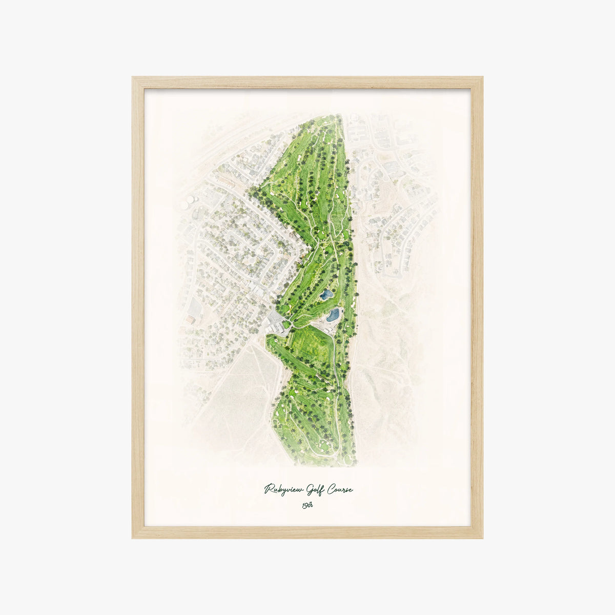 Rubyview Golf Course wood frame