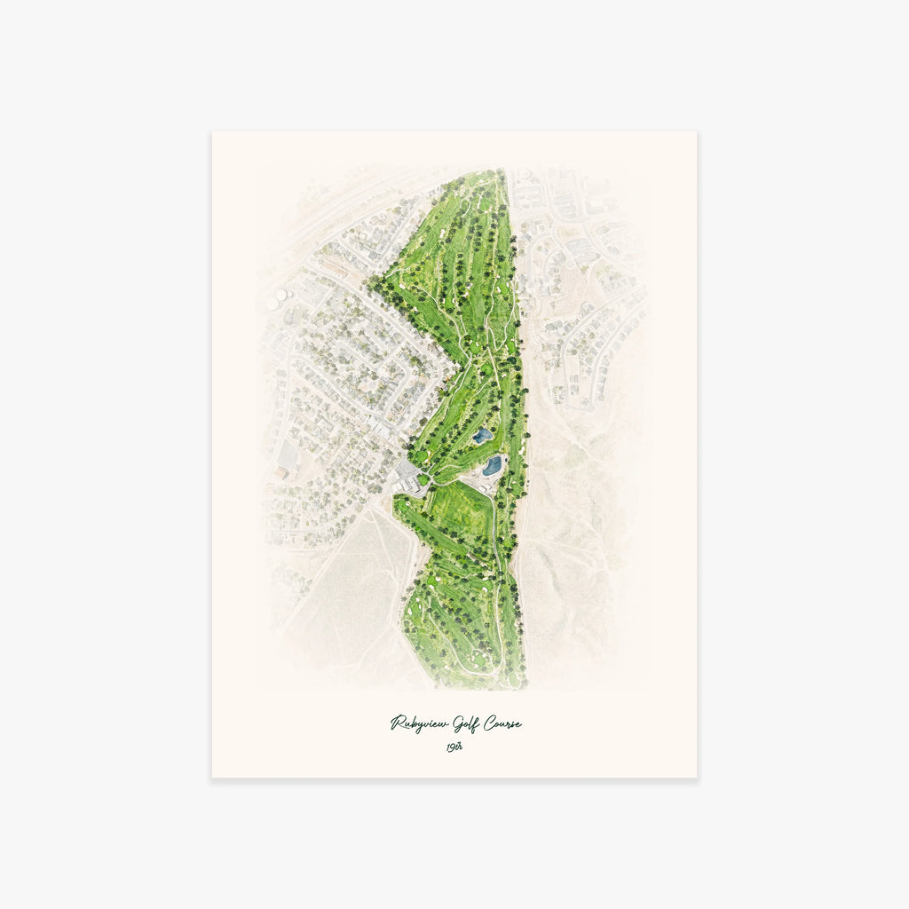 Rubyview Golf Course printed artwork