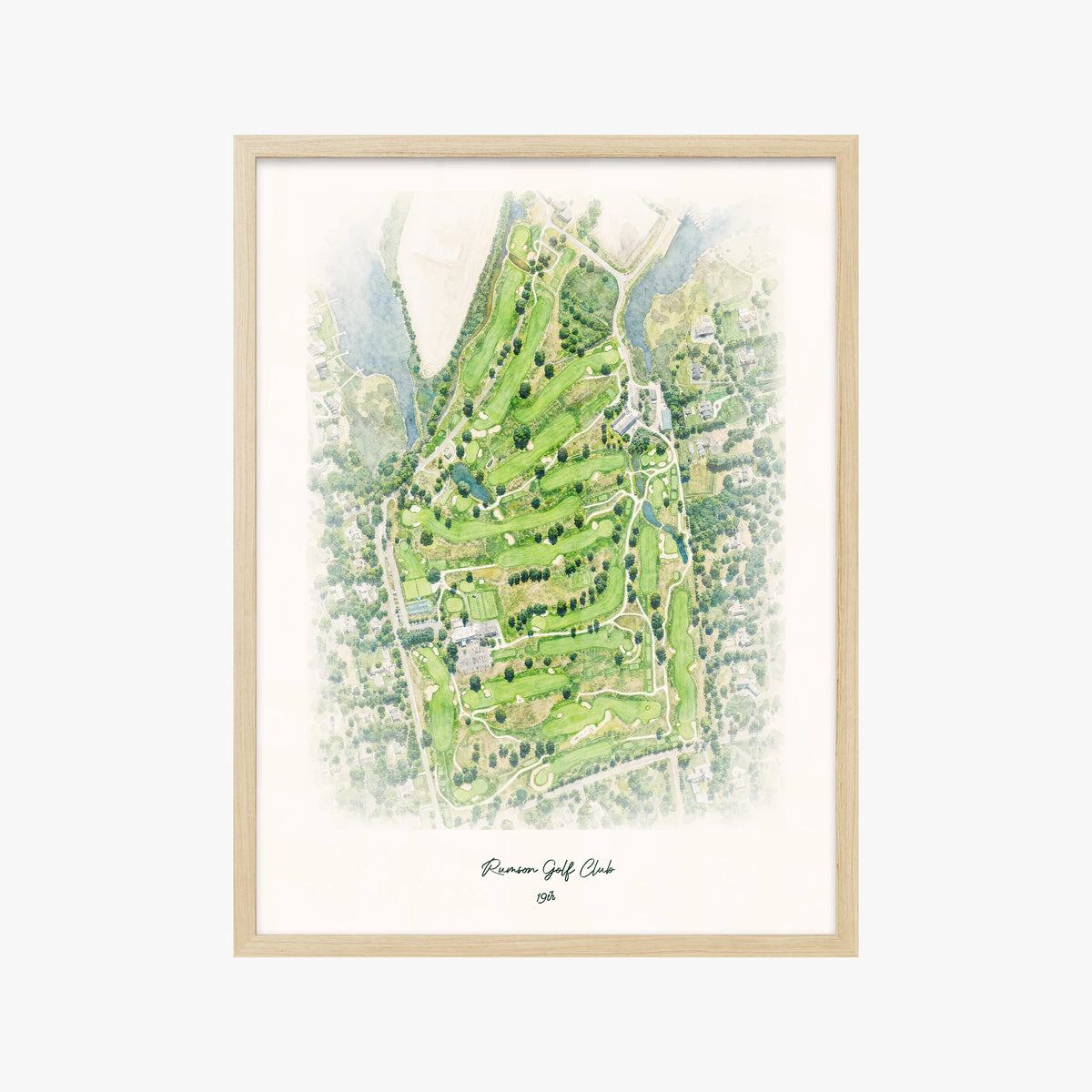 Rumson Golf Club wood frame