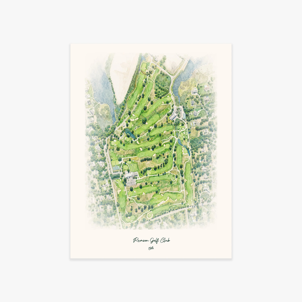 Rumson Golf Club printed artwork