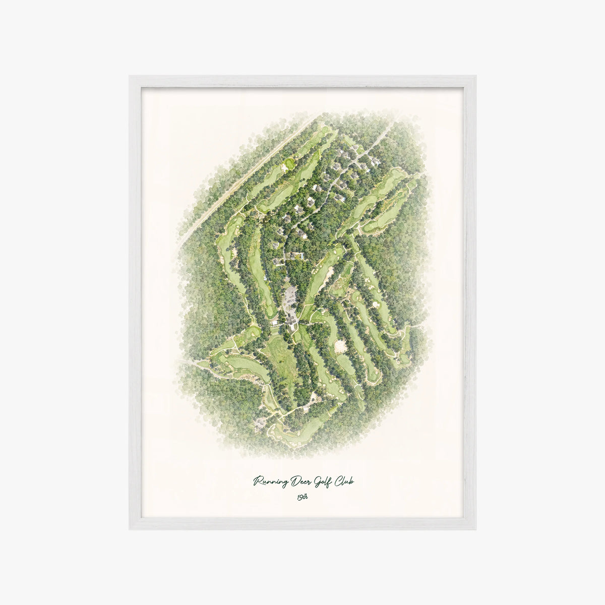 Running Deer Golf Club white frame