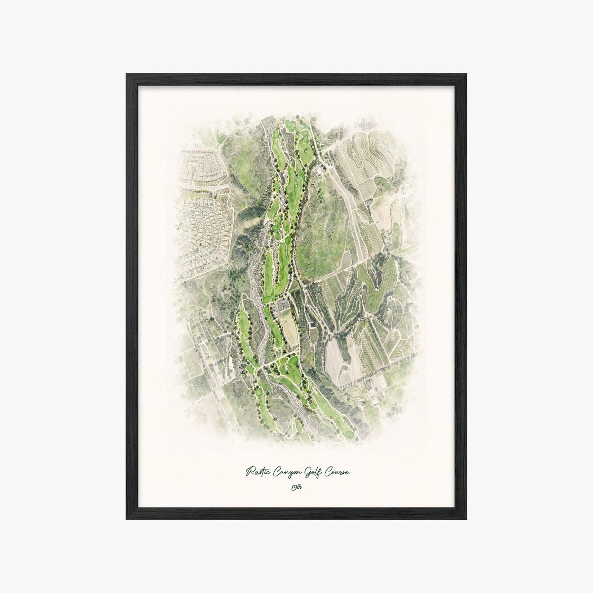 Rustic Canyon Golf Course black frame