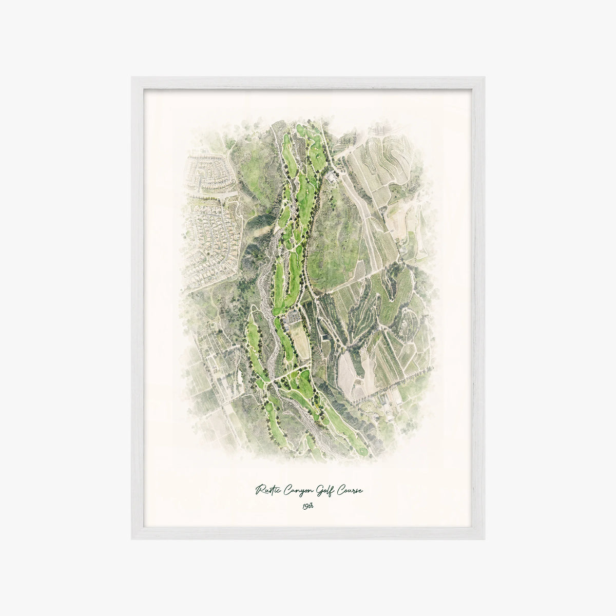 Rustic Canyon Golf Course white frame
