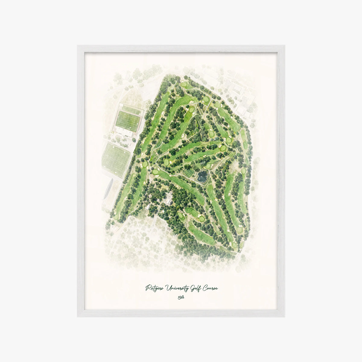 Rutgers University Golf Course white frame