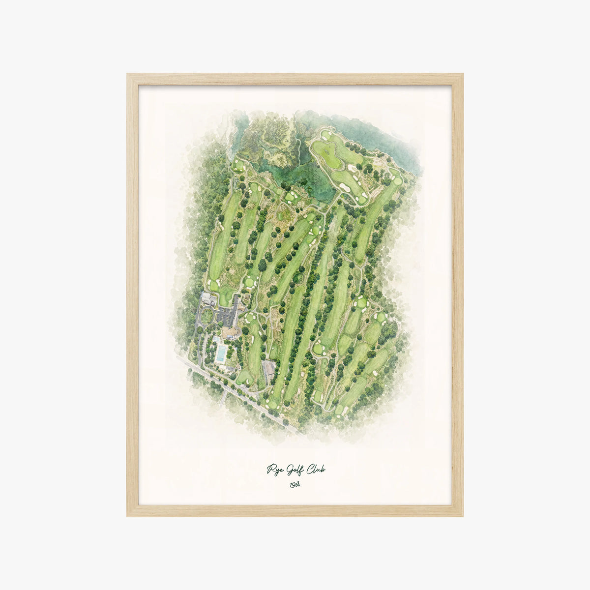 Rye Golf Club wood frame