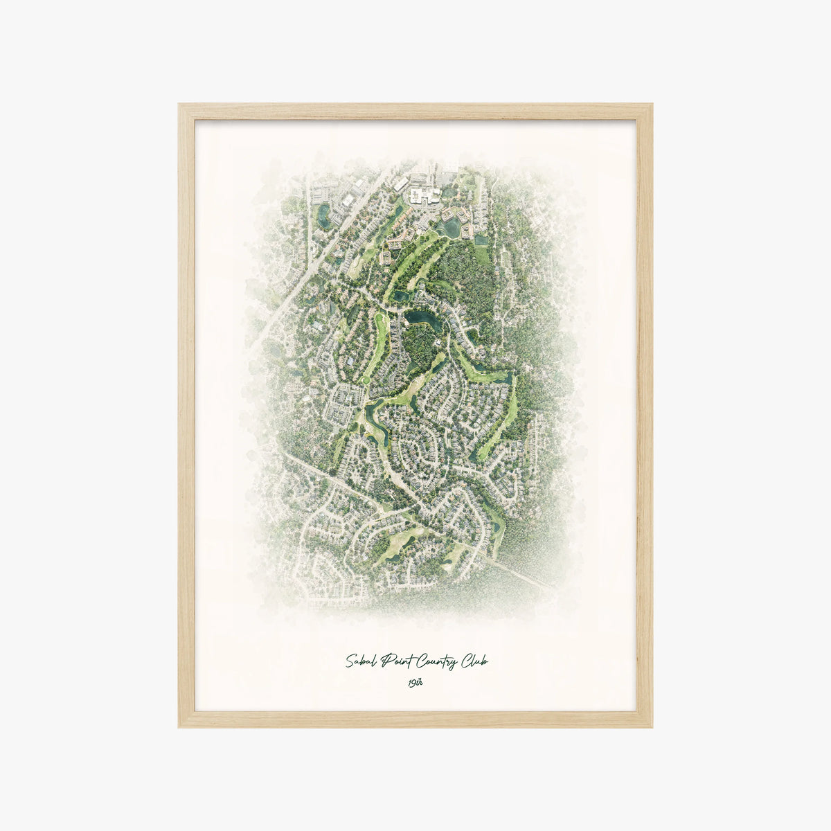 Sabal Point Country Club wood frame