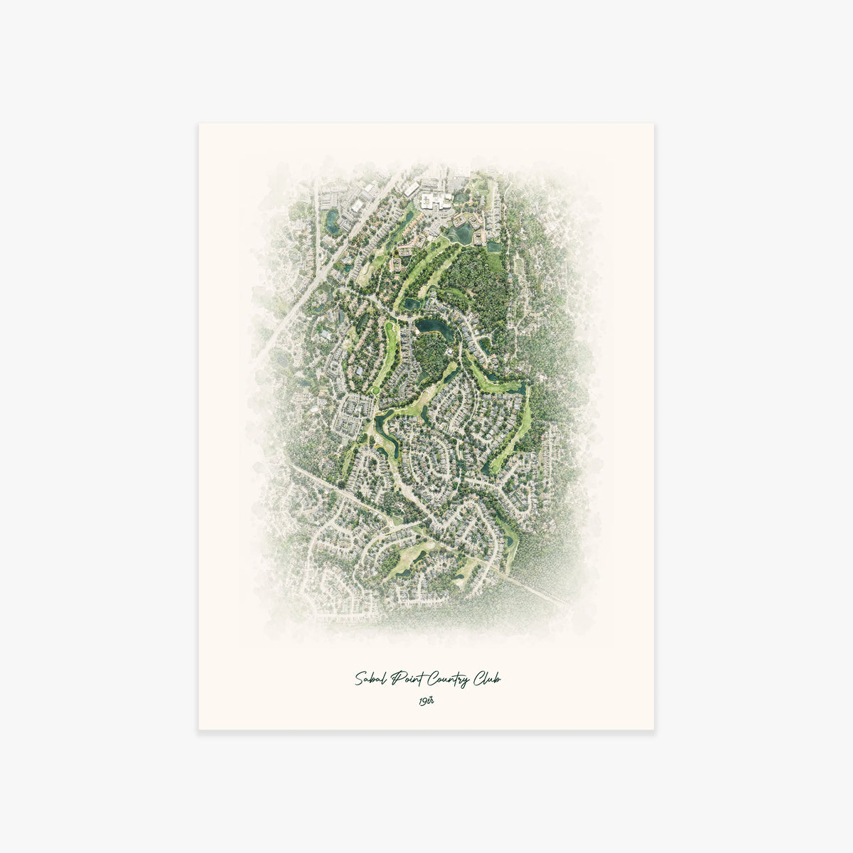 Sabal Point Country Club printed artwork