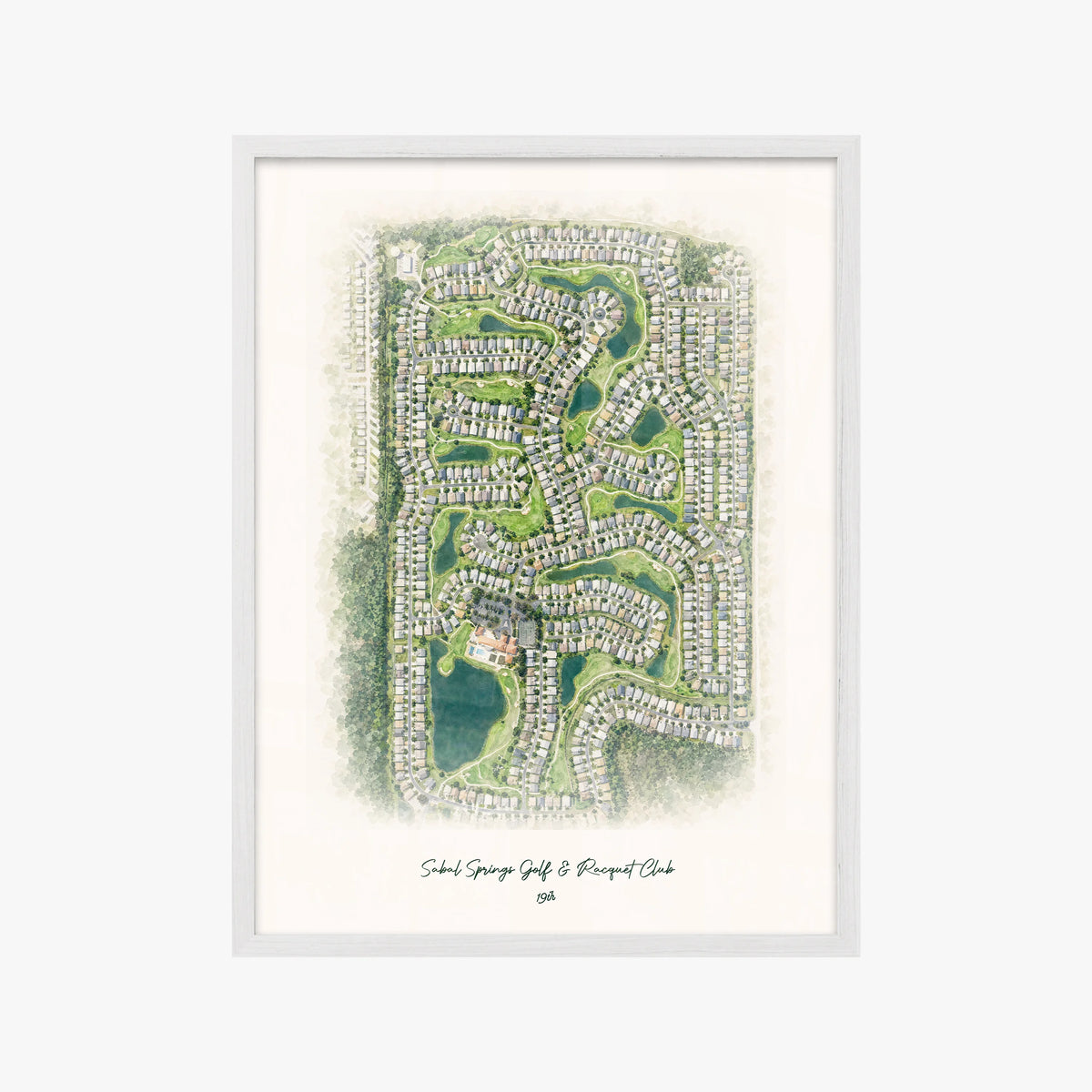 Sabal Springs Golf & Racquet Club white frame