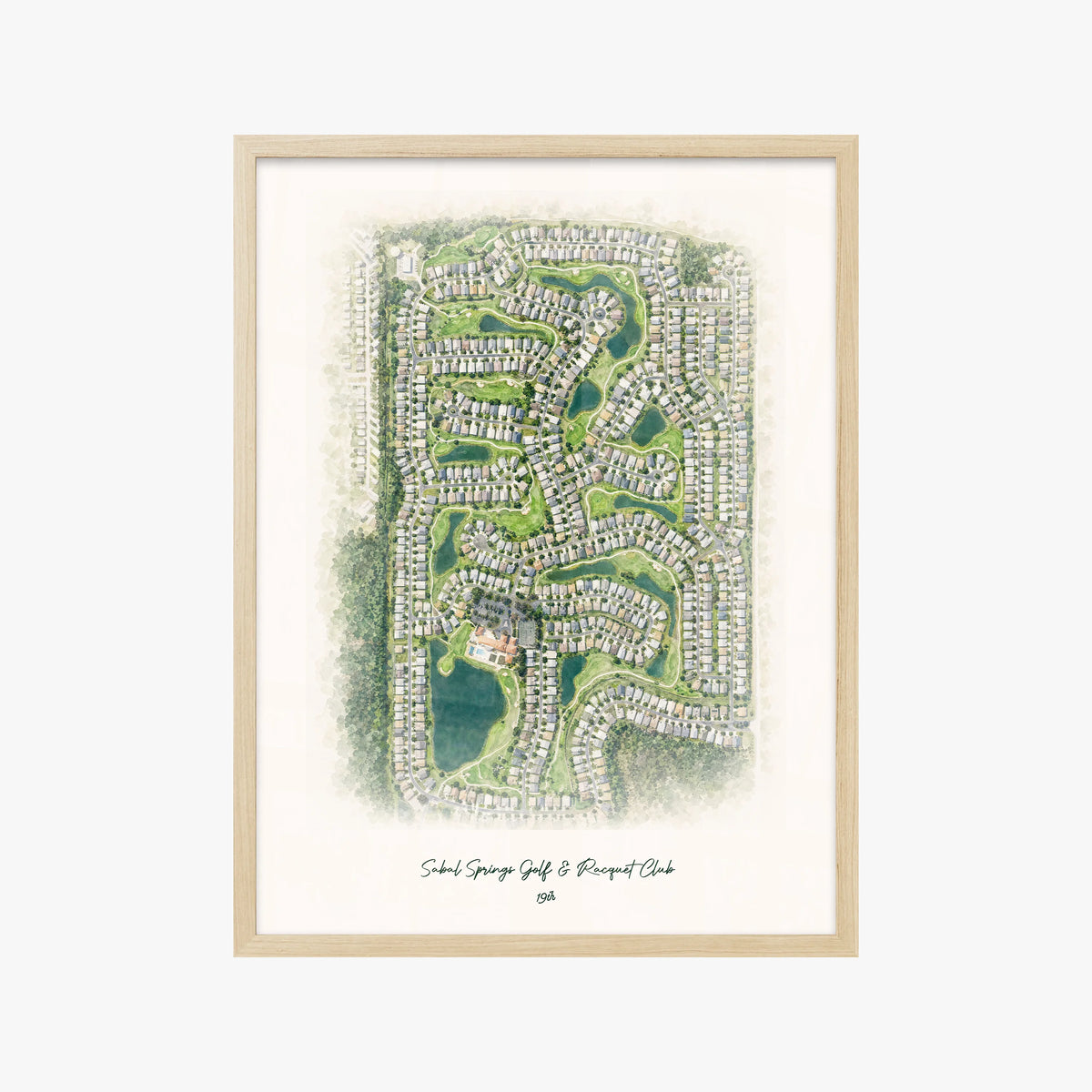 Sabal Springs Golf & Racquet Club wood frame
