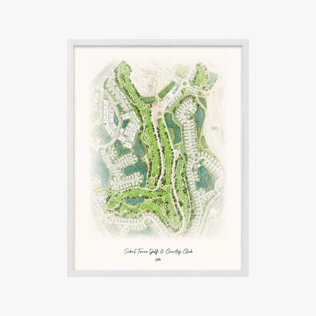 Sabal Trace Golf & Country Club white frame