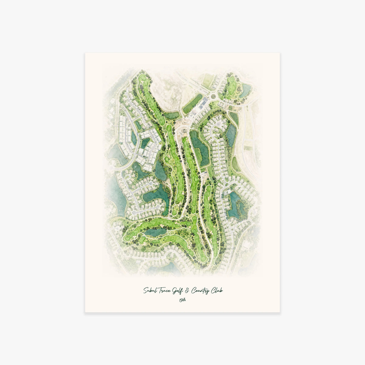 Sabal Trace Golf & Country Club printed artwork