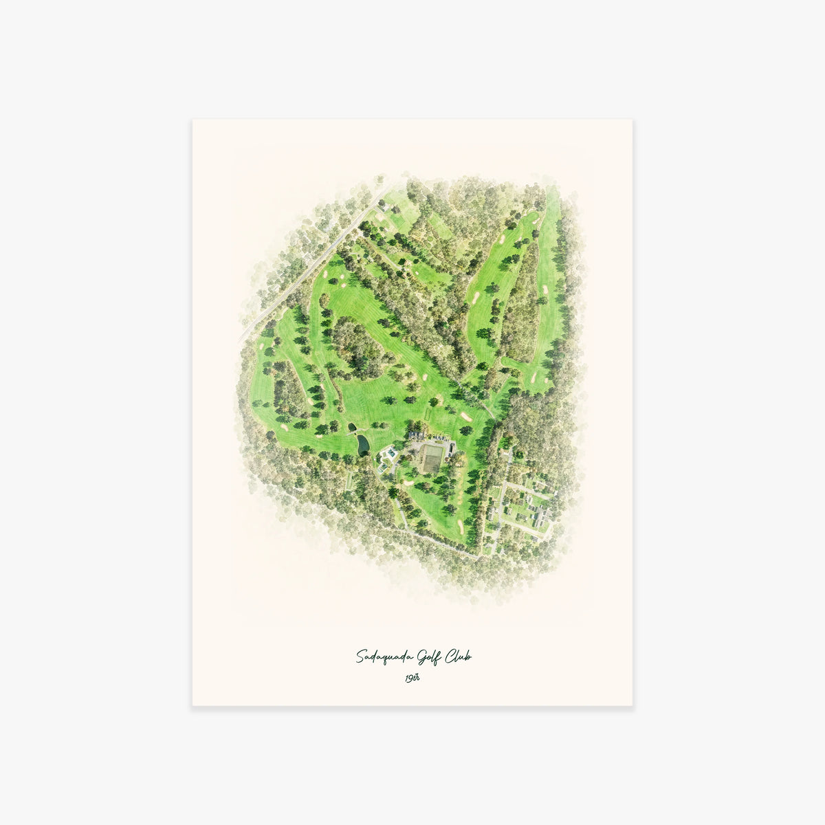 Sadaquada Golf Club printed artwork