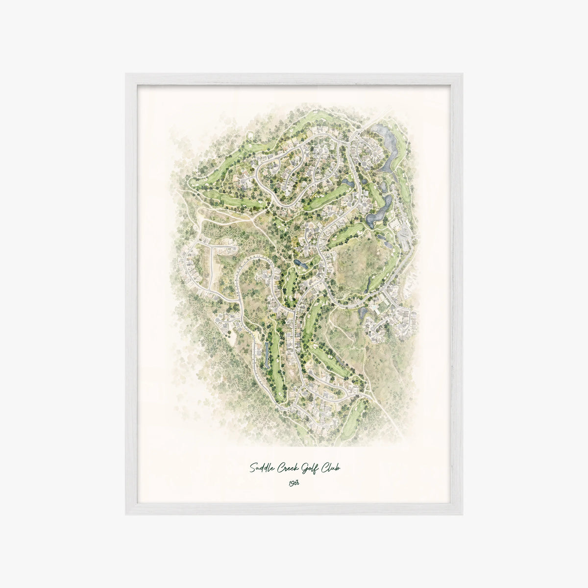 Saddle Creek Golf Club white frame