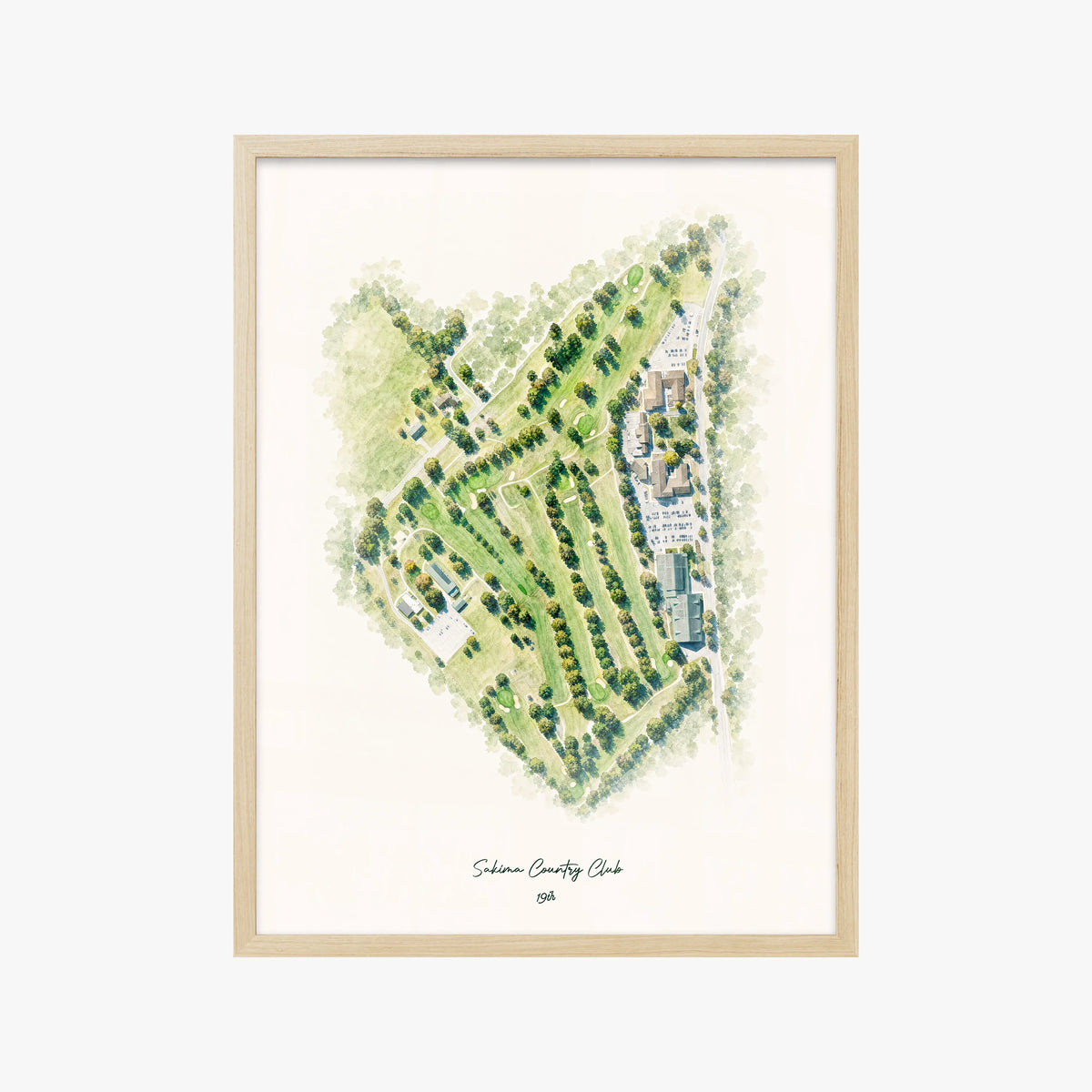 Sakima Country Club wood frame