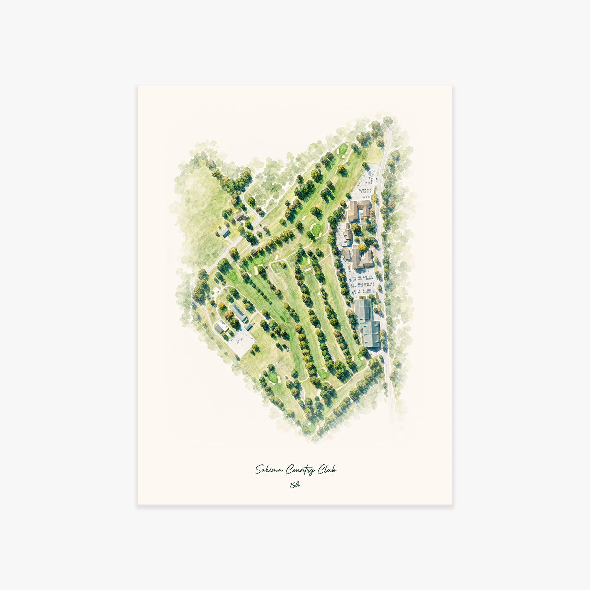 Sakima Country Club printed artwork