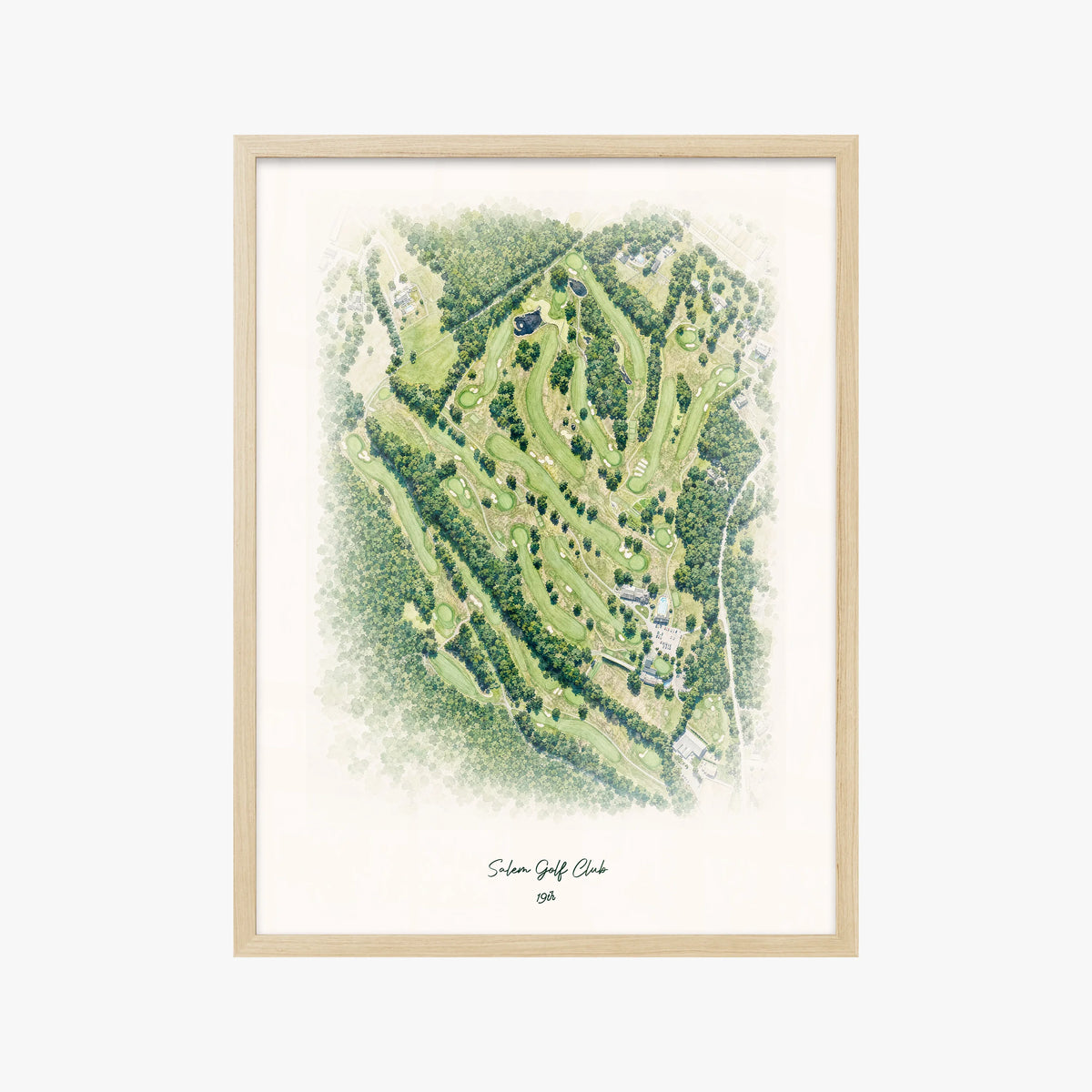 Salem Golf Club wood frame