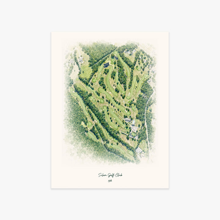 Salem Golf Club printed artwork