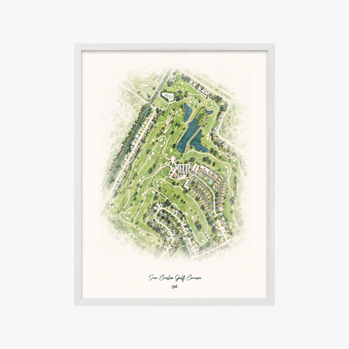 San Carlos Golf Course white frame