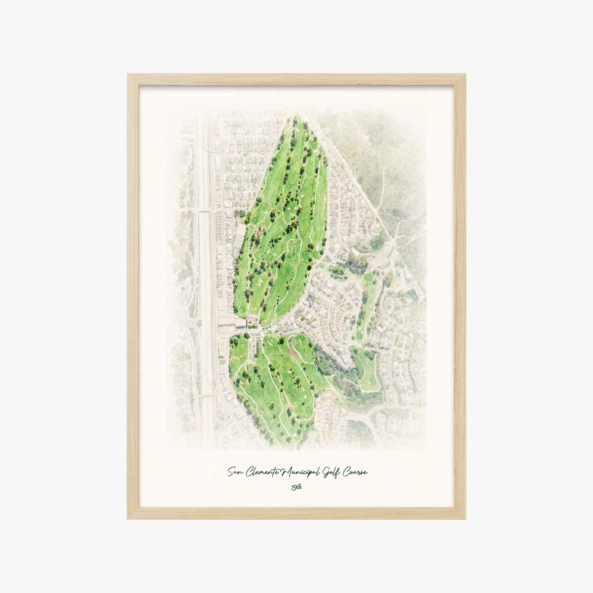 San Clemente Municipal Golf Course wood frame