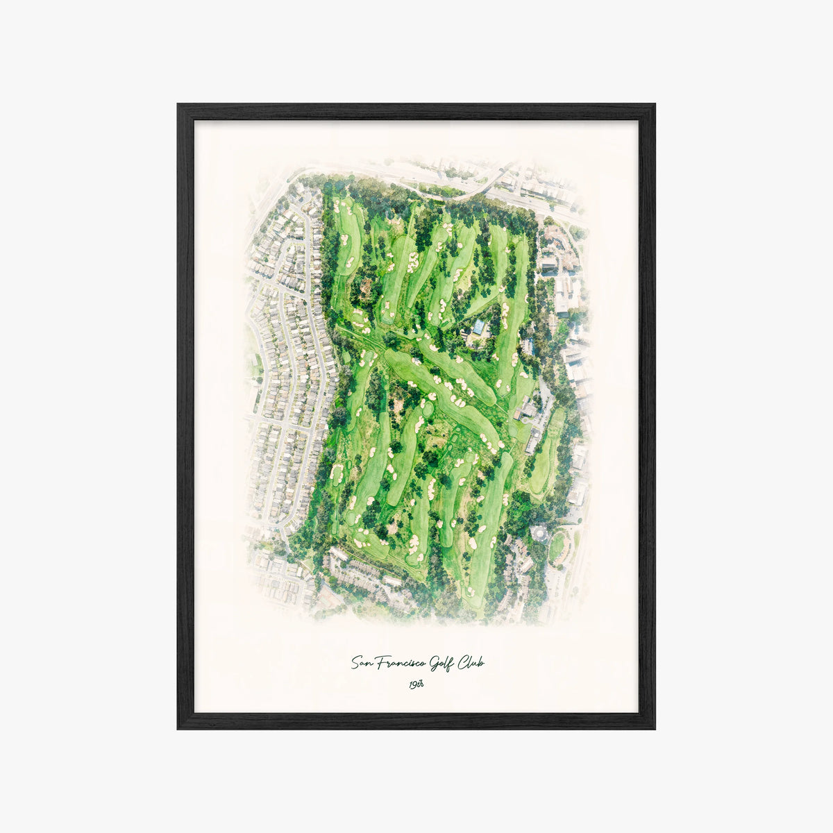 San Francisco Golf Club black frame