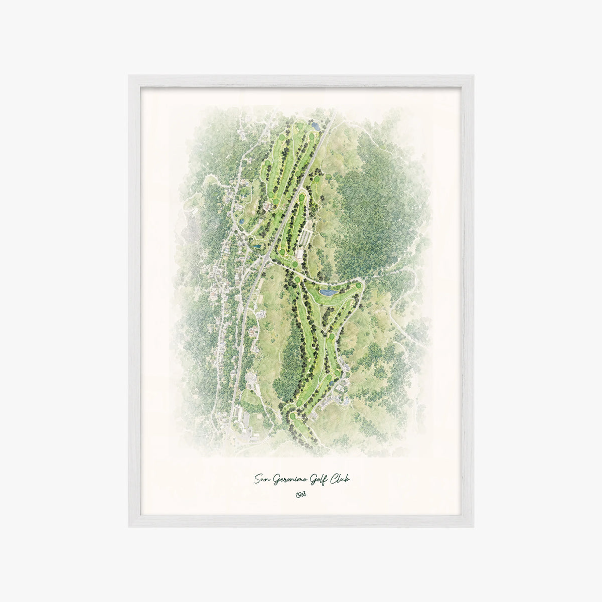 San Geronimo Golf Club white frame