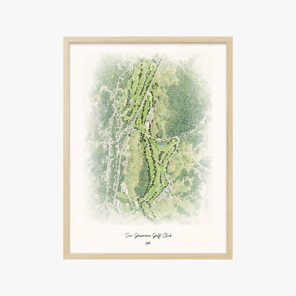 San Geronimo Golf Club wood frame