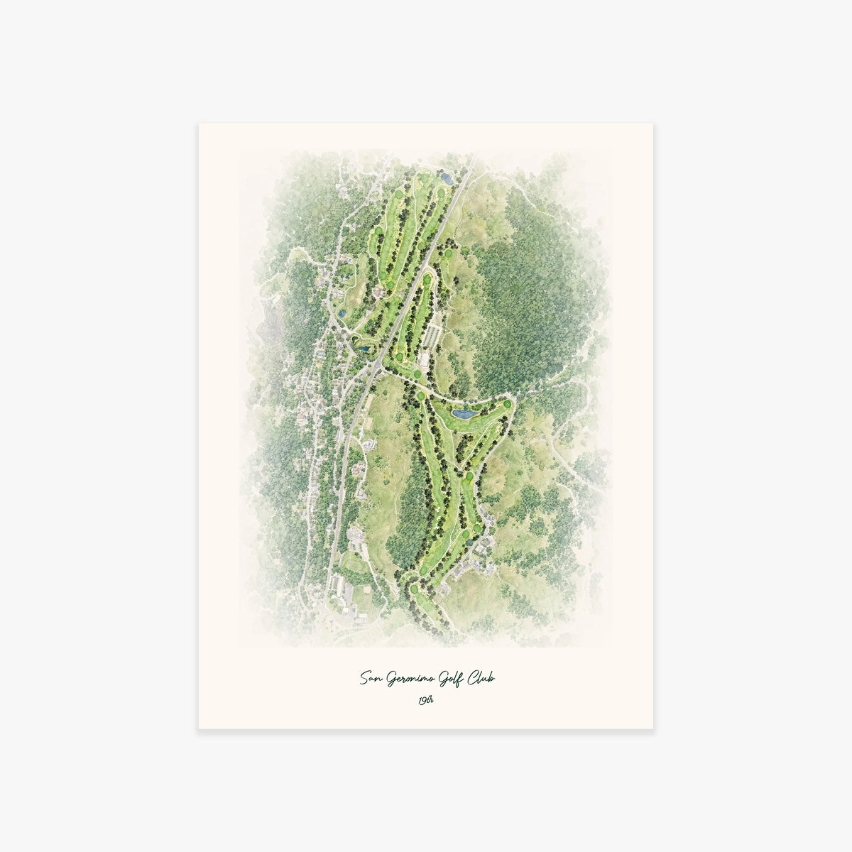 San Geronimo Golf Club printed artwork