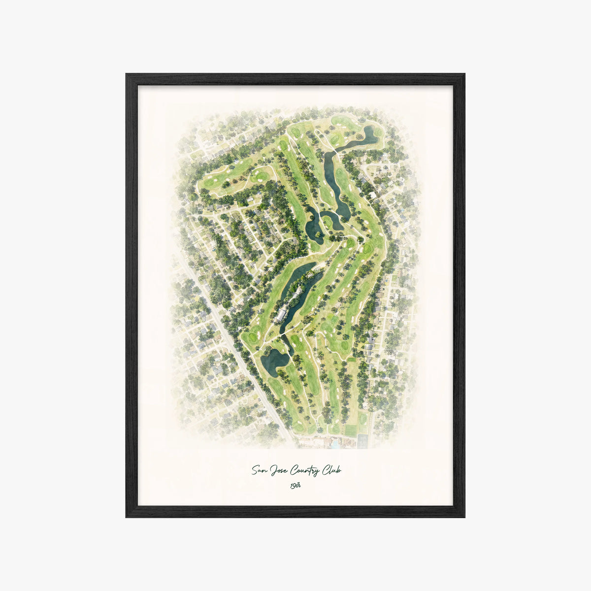 San Jose Country Club black frame