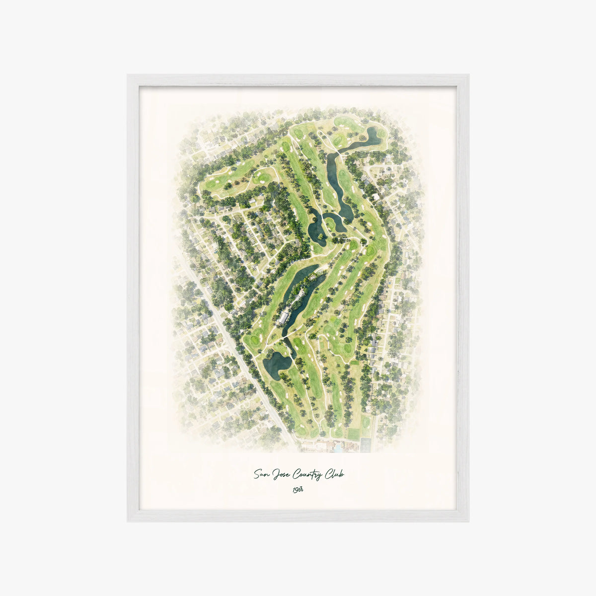 San Jose Country Club white frame