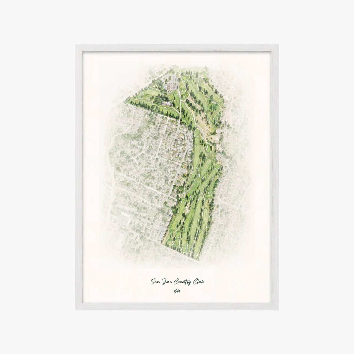 San Jose Country Club white frame