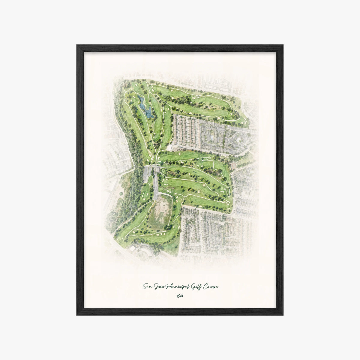 San Jose Municipal Golf Course black frame