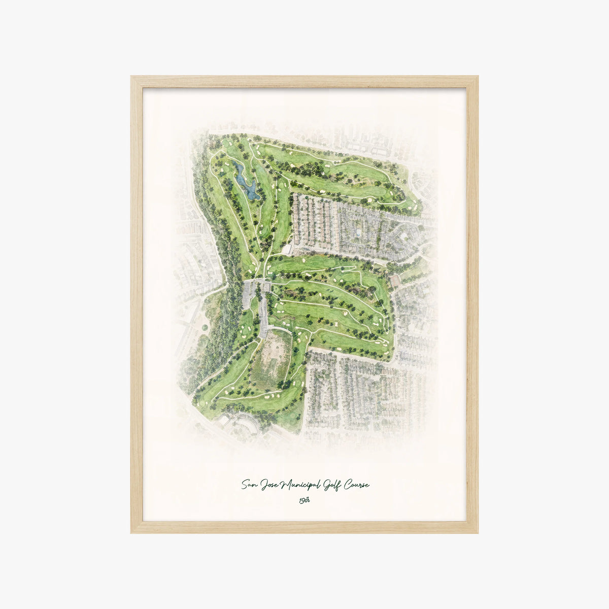 San Jose Municipal Golf Course wood frame