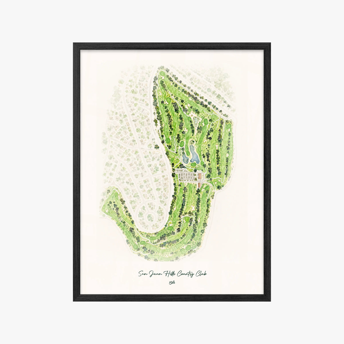 San Juan Hills Country Club black frame