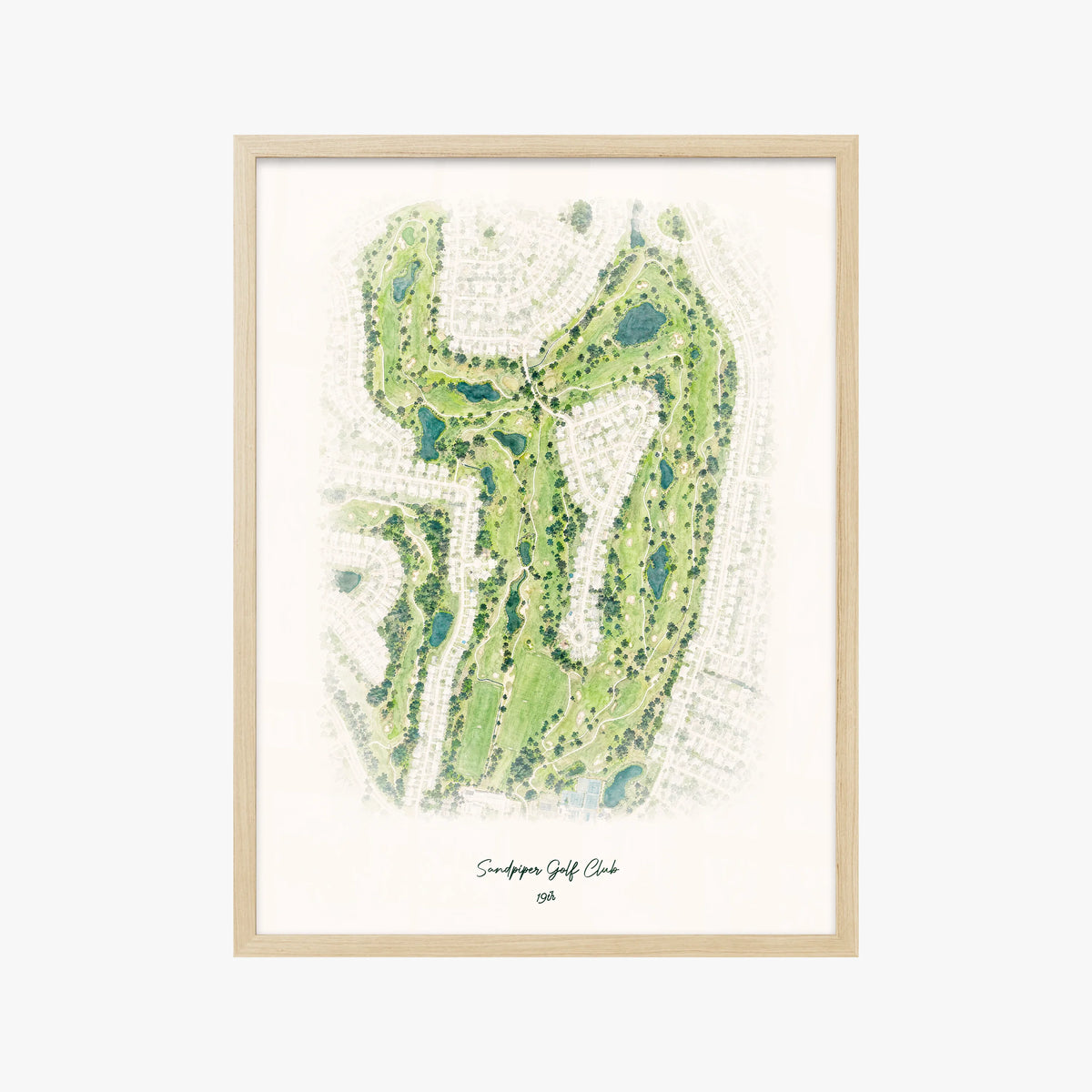 Sandpiper Golf Club wood frame